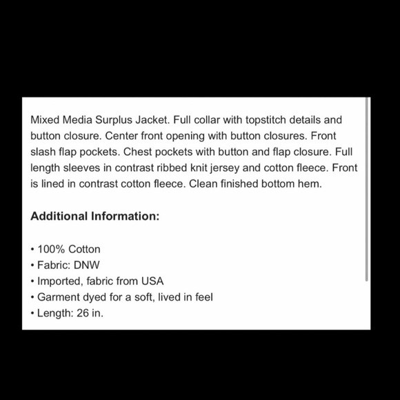 James Perse Media Surplus Jacket. - Picture 10 of 11